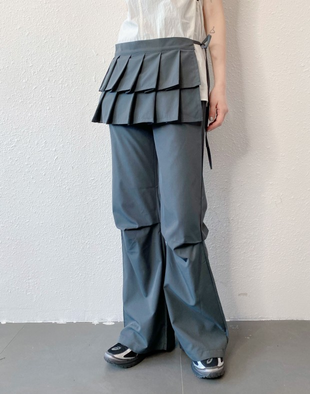 Grey Double Layer Pants #250416
